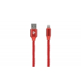Кабель USB  AM to Lightning  1,0м  2E  2,4A  Red
