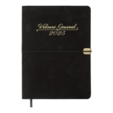 Щоденник А5 датований Buromax VELOUR чорний  2026 р.