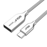 Кабель USB2.0  AM to microUSB  1,0м  GOLF GC-33 (сталь)