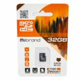 Карта пам'яті microSDHC  32Gb (Class 10)  Mibrand