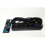 Мережевий фільтр 10,0м  5 розеток  MERLION