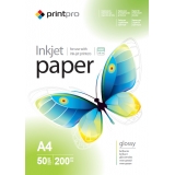 Папір PrintPro фото глянець  200g  A4 * 50арк.