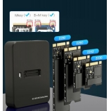 Док-станція для жорстких дисків Gembird USB Type-C M.2 SATA & NVME SSD