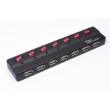 Концентратор Viewcon USB 2.0,  7port з БЖ  VE411