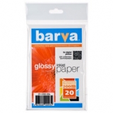 Папір BARVA  глянцевий  200g  10x15 * 20арк