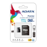 Карта пам'яті microSDHC  32Gb (Class 10)  ADATA  UHS-I + SD адаптер