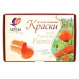 Фарби акрилові флуоресцентні 6 кольорів