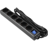 Мережевий фільтр  3,0м  6 розеток  2E  black