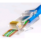 Конектор RJ-45  UTP  cat 5e наскрізний Ritar
