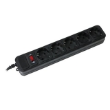 Мережевий фільтр  3,0м  5 розеток  Gembird  black