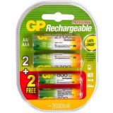 Акумулятор GP  тип AA  2700мАг + тип AAA 800мАг (4шт.)