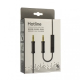 Кабель аудіо  1,0м stereo 3.5mm M/M  VOJO HOTLINE