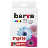 Папір BARVA  матовий  230g  10x15 *100арк