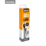 Кабель USB  AM to Lightning  2,0м  ColorWay  2.4A  чорний
