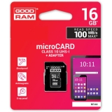 Карта пам'яті microSDHC  32Gb (Class 10)  Goodram   + SD адаптер