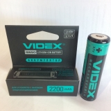 Акумулятор 18650 Videx Li-ion із захистом від перегріву 2200mA