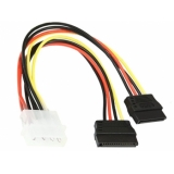 Кабель-перехідник для 2x SATA  к 1х блоку живлення
