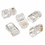 Конектор  LC-8P8C-001/100  позолочені контакти Cablexpert  100 шт