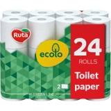 Папір туалетний Ruta Ecolo 2 шари 24 рулони Папір туалетний Ruta Ecolo 2 шари 24 рулони