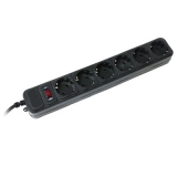 Мережевий фільтр  1,8м  5 розеток  Gembird  black
