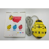 Мережевий фільтр  1,8м  2 розетки +4 USB  зарядка 2А