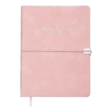 Щоденник А5 датований Buromax VELOUR рожевий  2026 р.