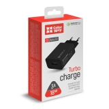 Зарядний пристрій ColorWay  1USB  Quick Charge 3.0 (18W)  чорний