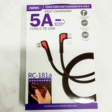 Кабель USB  AM to Type-C  1,0м  Remax  RC-181a