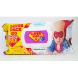 Серветки вологі 120 шт.Super Baby Серветки вологі 120 шт.Super Baby