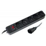Мережевий фільтр  3,0м  5 розеток  LogicPower  black  з роз'ємом для ДБЖ