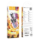 Кабель USB  AM to Lightning/Micro/Type-C  1,0м  Hoco X76 3в1  чорний