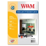 Плівка самоклеюча для кольорового струменевого друку  (прозора)  WWM  А4*10арк