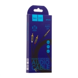 Кабель аудіо  1,5м stereo 3.5mm M/2RCA M  Hoco UPA10 Lotus