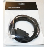 Кабель сигнальний HDMI to VGA+AV  1,8м. Delta